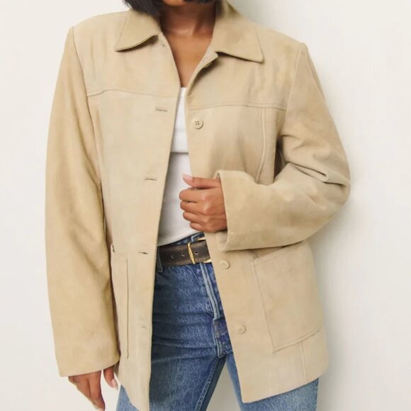 Reformation Jackets & Blazers - Reformation Veda NWOT Tan Suede Jacket